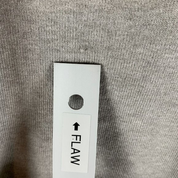 WAYF Kerry Henley‎ Sweater Womens Size Medium Gray Heather Print Side Slit 6421 - Picture 6 of 10